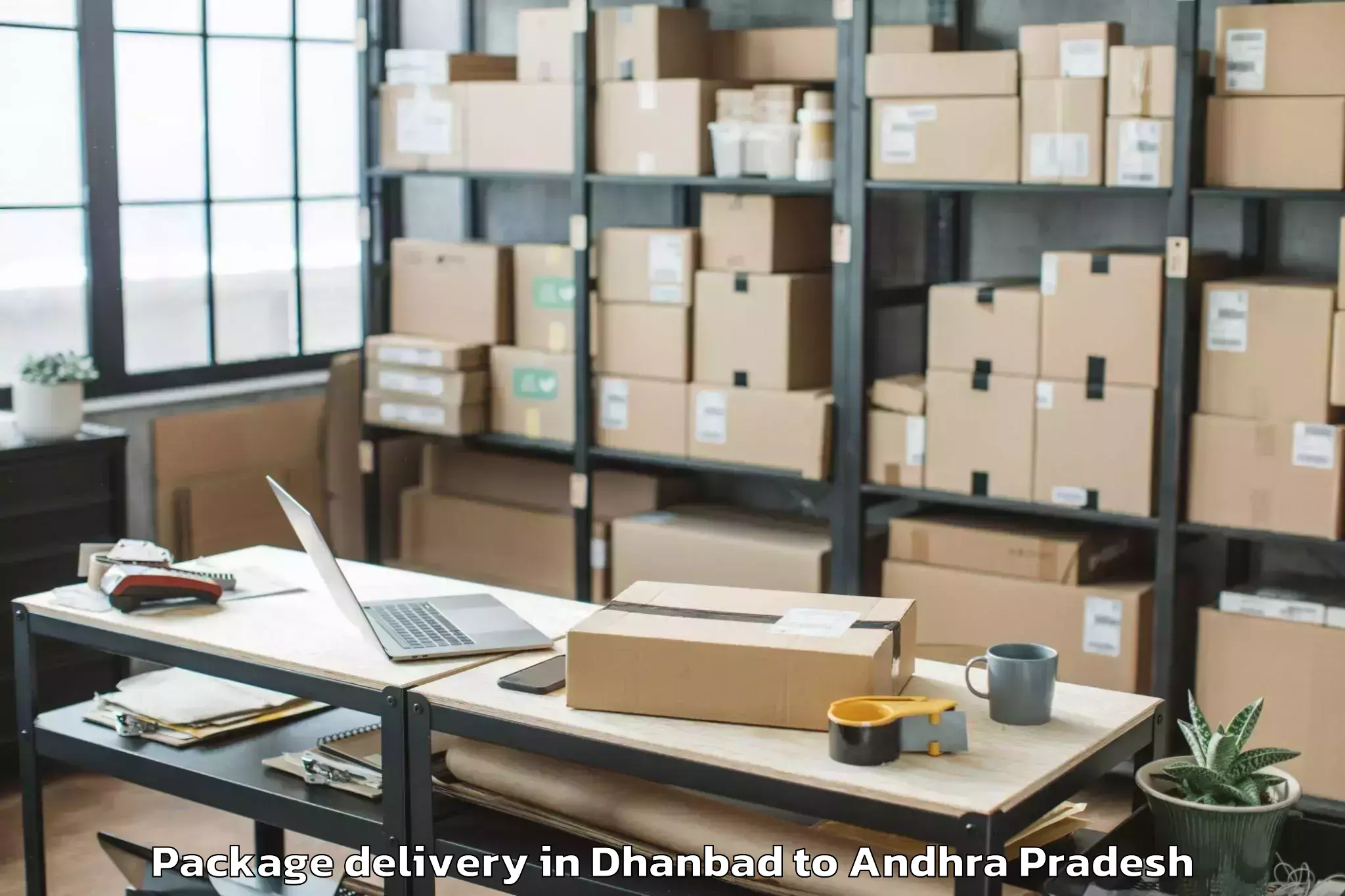 Professional Dhanbad to Vemulapalli Package Delivery